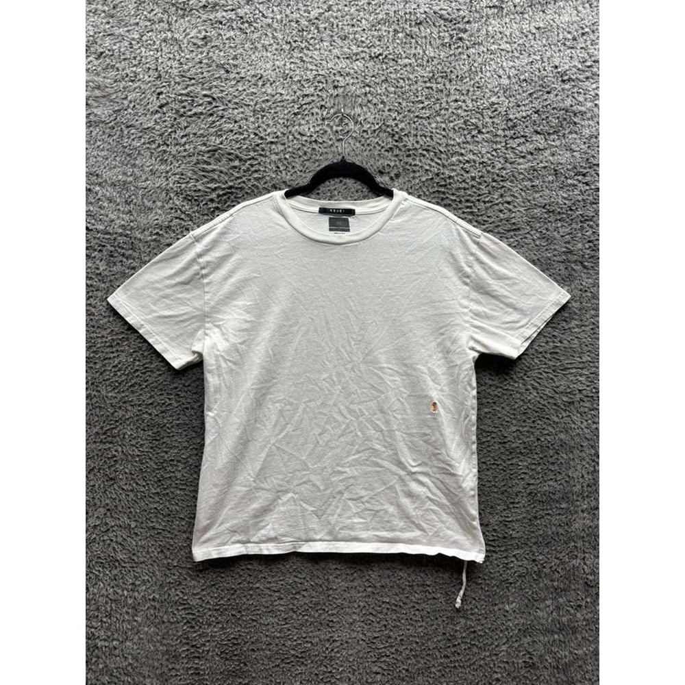 Ksubi 4 X‎ 4 Biggie Embroidered Crewneck Short Sleeve T-Shirt White Mens Size M